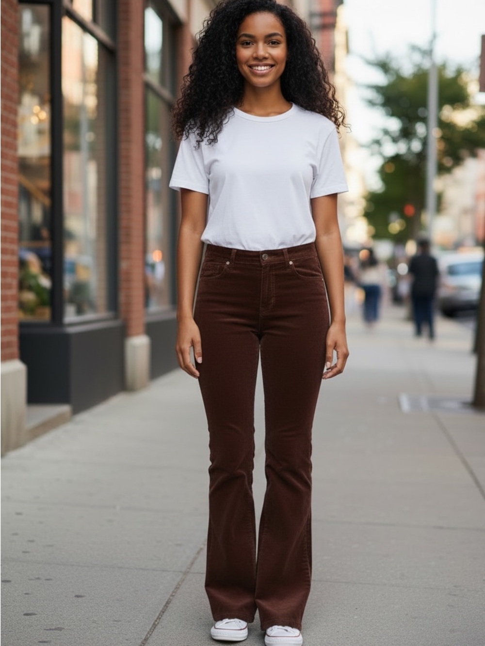 Levi's Women's Deep Burgundy Large flare Boot Cut Pants.     Trending Fashion.